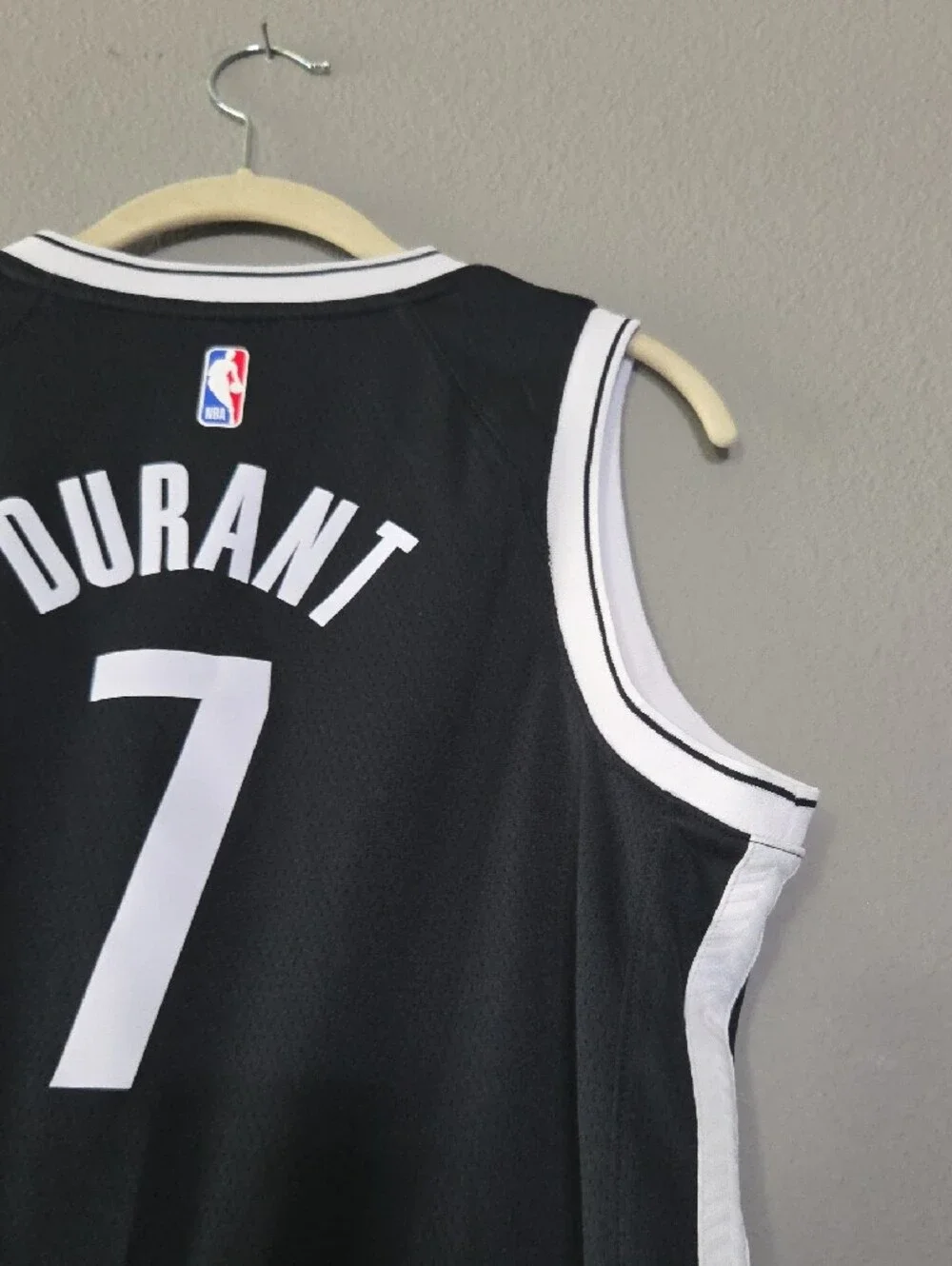 Nike Durant Brooklyn Nets #7 Jersey with White Trim